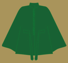 Woolen paletot - Green tone on tone