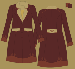 Woolen coat - Dark and milk chocolate cappuccino