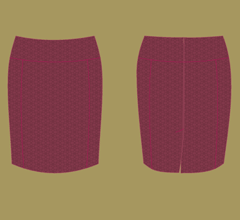 Skirt - Bordeaux – cappuccino